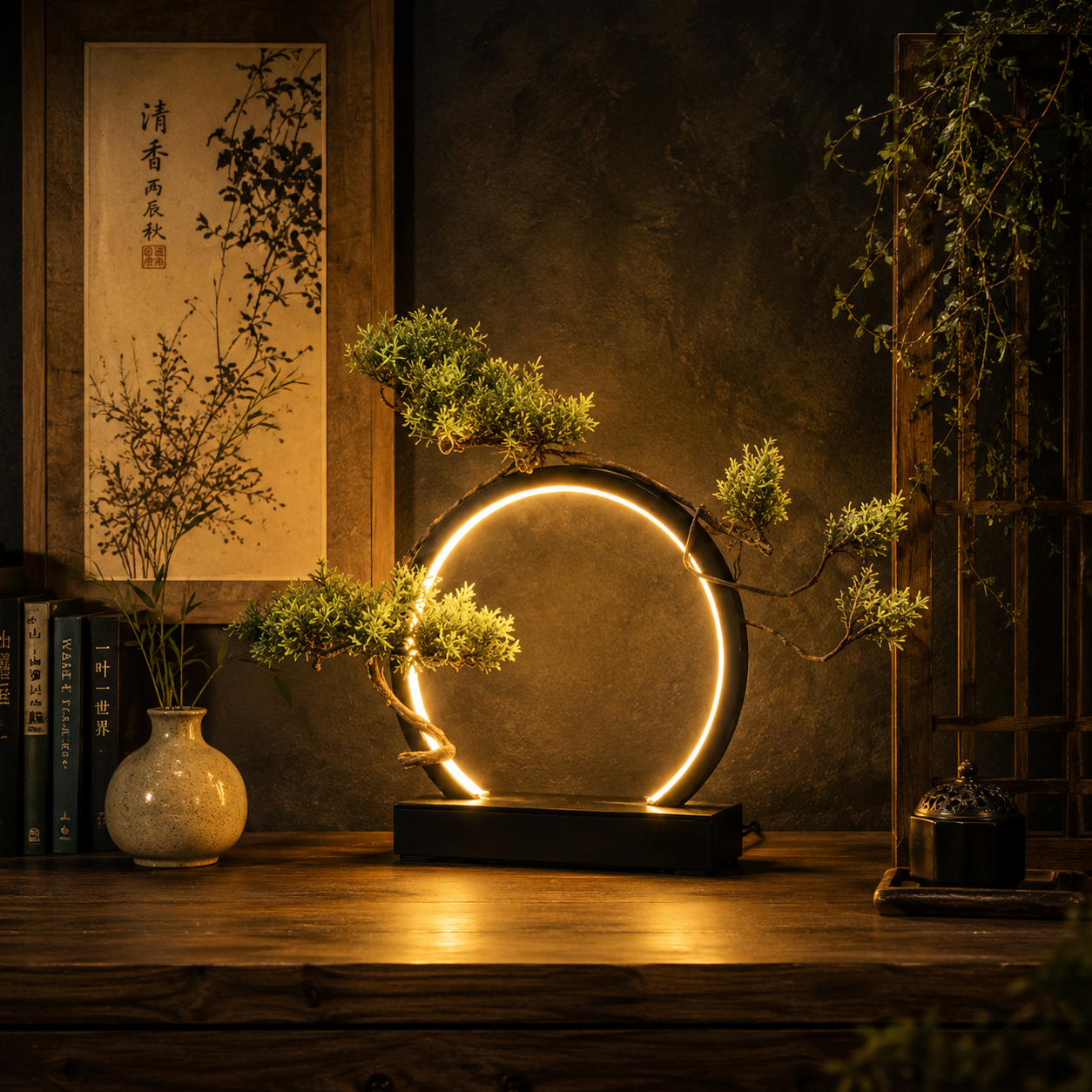 Luminated Bonsai Display
